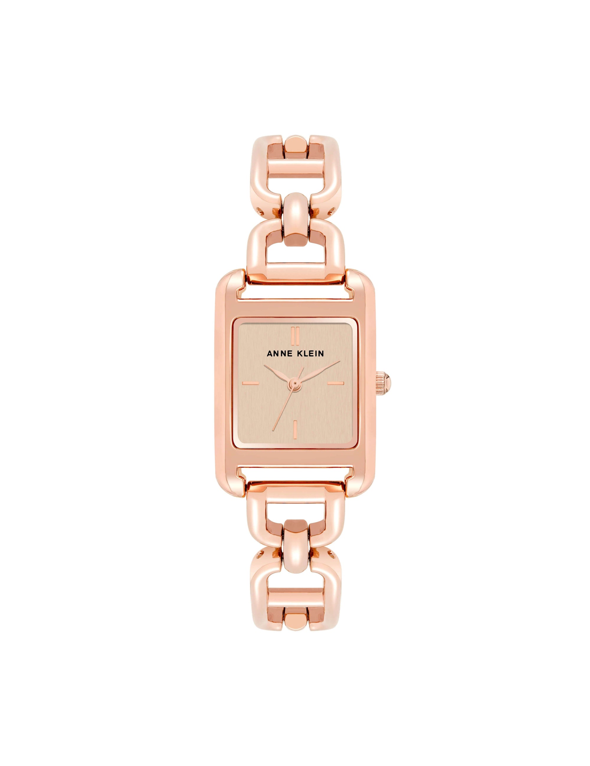 Anne Klein Ak/1418rglp Premium Crystal Accented Pink Ceramic And Rose  Gold-tone Bracelet Watch in Metallic | Lyst